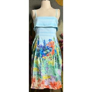 Anthropologie Sleeveless Fold-over Whimsical Dress XSP